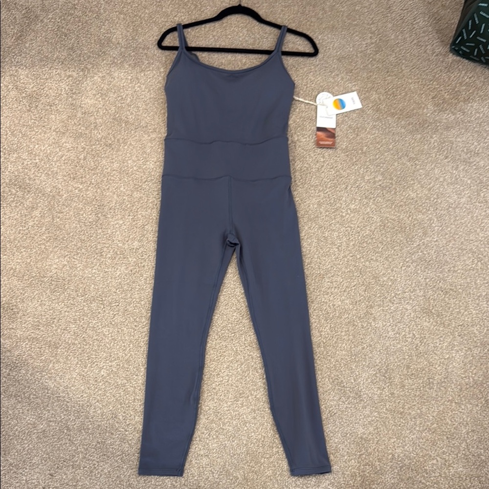 Vuori Blue Jumpsuit with Athletic Stretch and Seamless Design